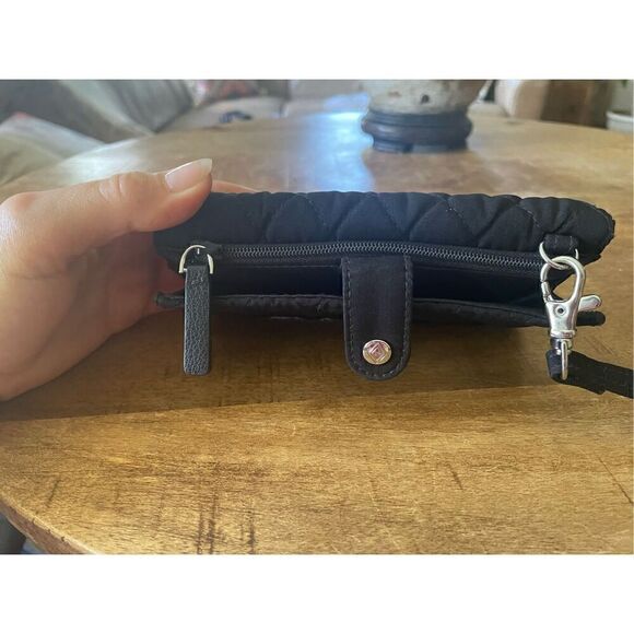 VERA BRADLEY black three-fold wallet - Picture 6 of 6